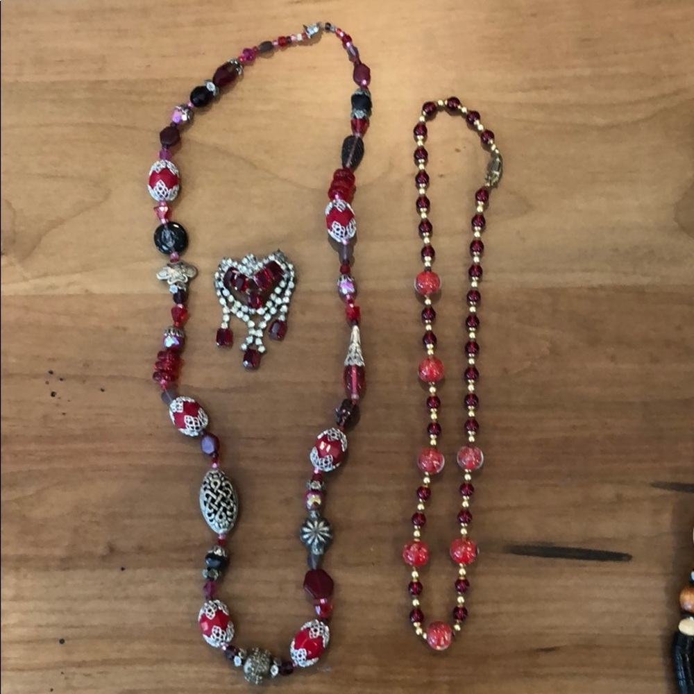 Vintage red ♥️ jewelry